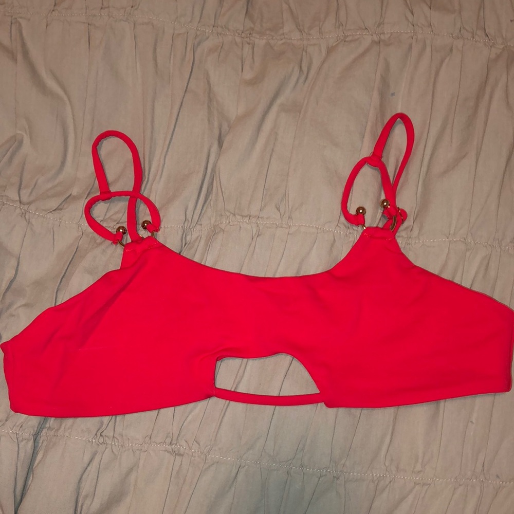 Red bikini top